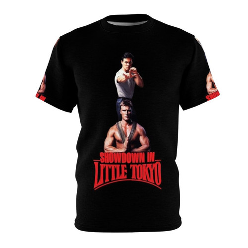 Action-packed Japanese anime-style graphic t-shirt