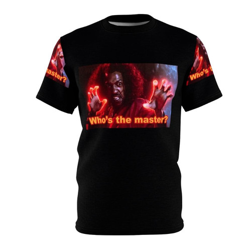 AOP t-shirt featuring a retro design inspired by the 1980s martial arts film "The Last Dragon"