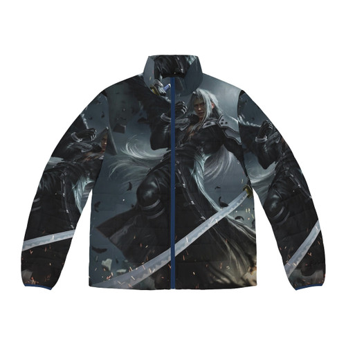 Sephiroth One-Winged Angel Puffer Jacket with Final Fantasy VII Inspired Design
