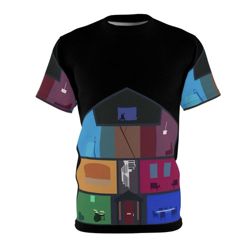 Vibrant and colorful T-shirt featuring a design inspired by Taylor Swift's "Lover" era