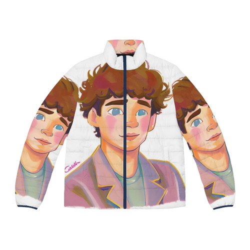 Heartstopper Charlie Spring Puffer Jacket with Netflix Inspired Design