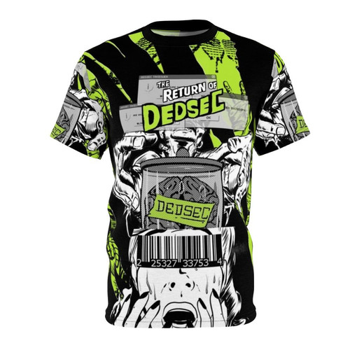 Hacker inspired pop art graphic design on a t-shirt