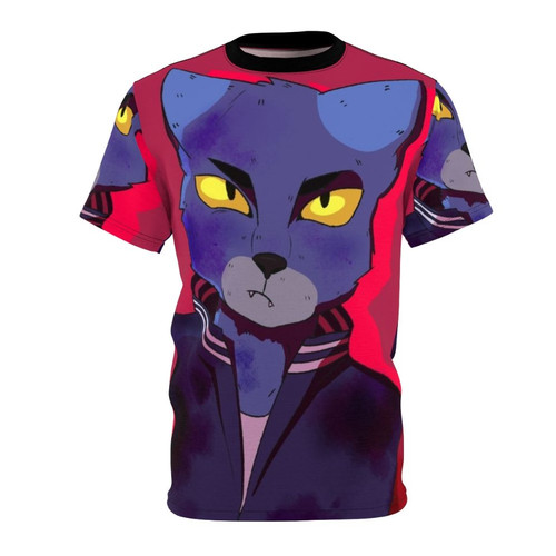 Furry cat wearing Caravan Palace inspired t-shirt