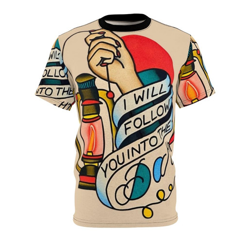 Indie rock band inspired t-shirt featuring a Death Cab for Cutie design