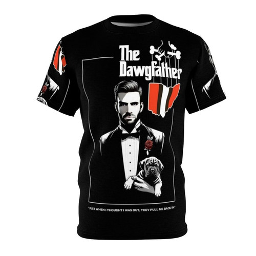 Cleveland Browns fan AOP t-shirt with Dawg Pound design