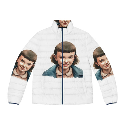 Eleven Stranger Things Puffer Jacket with Focus Keyword
