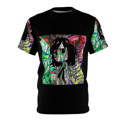 Sewerslvt inspired all-over print t-shirt featuring melancholic and emo designs