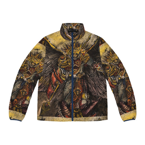 Sanguinius Puffer Jacket with chaos, spacemarines, and bloodangels designs