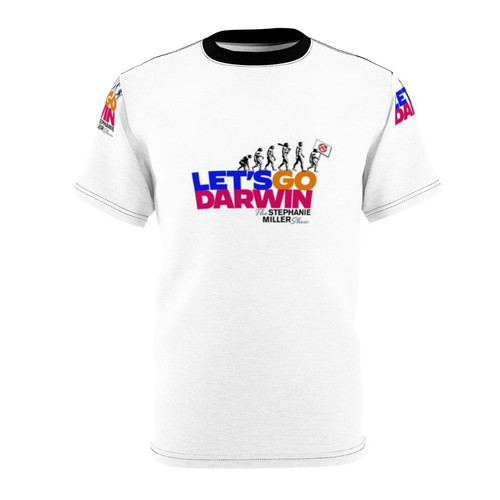 Darwin Evolution 2 T-Shirt with Vaccine and Liberal Themes