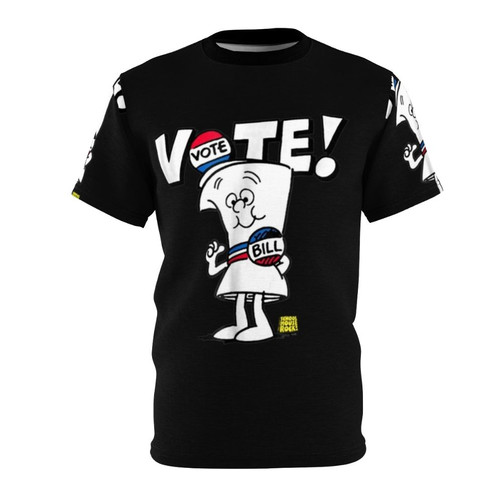 Schoolhouse Rock inspired political t-shirt design with Bill the Bill character