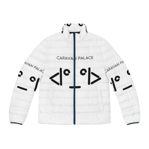 Caravan Palace logo puffer jacket for electroswing music fans