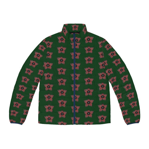 Stranger Things Demogorgon Pattern Puffer Jacket