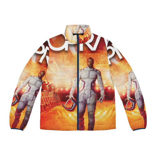 Star Hunter Soprano Tour Puffer Jacket, featuring a stylish and warm puffer design for music fans and fashion enthusiasts