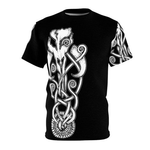 Sarlacc Knot Themed T-shirt with Mandalorian Inspired Design