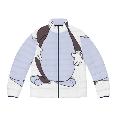 Big Chungus puffer jacket with humorous meme design