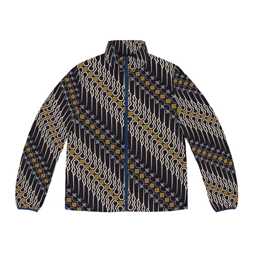 Batik parang motif puffer jacket, Indonesian clothing with Javanese design