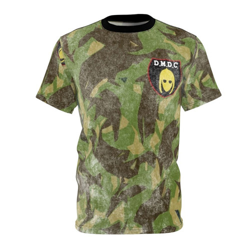 Distressed AOP T-shirt with detectorist-themed design for archaeology fans