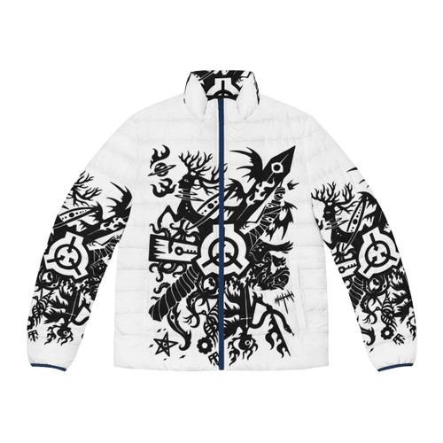 SCP The Foundation Puffer Jacket with SCP logo