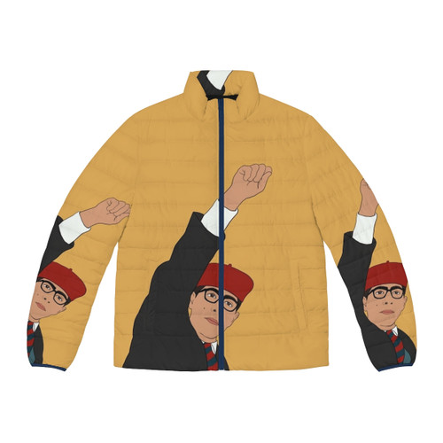 Rushmore puffer jacket in minimalist style inspired by Wes Anderson films