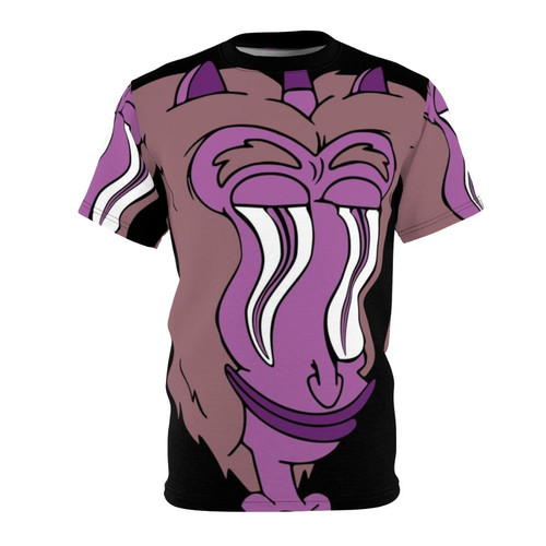 A graphic t-shirt design featuring the Hormone Monster from the popular Netflix animated series Big Mouth.