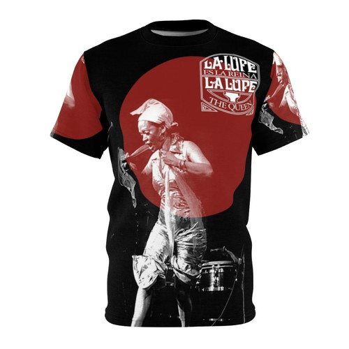 Retro La Lupe graphic t-shirt with vintage Latin music-inspired design