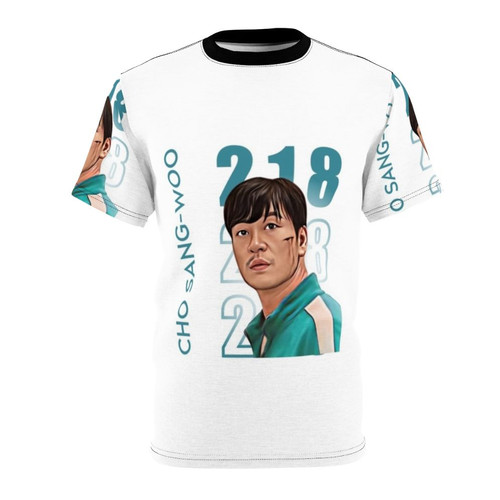 Cho Sang Woo inspired Squid Game fan art t-shirt design