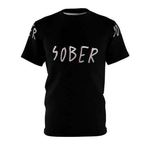 Sober graphic t-shirt with inspirational design