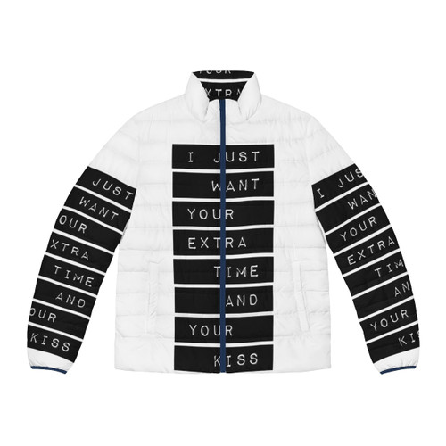 Puffer jacket inspired by 80s and 90s music and fashion