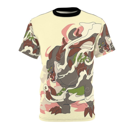 Crocarnage crocodile monster graphic t-shirt with a unique and eye-catching creature illustration