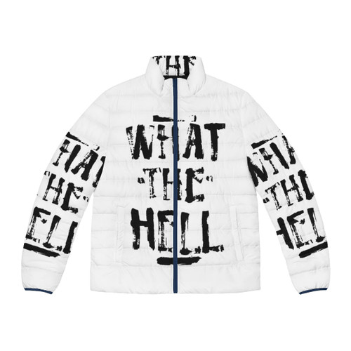 Avril Lavigne-inspired puffer jacket for skater girl style