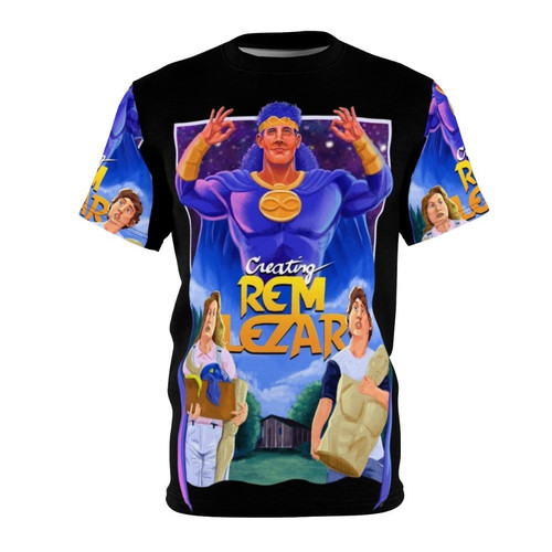 Unofficial Creating Rem Lezar fan-made poster design on a t-shirt