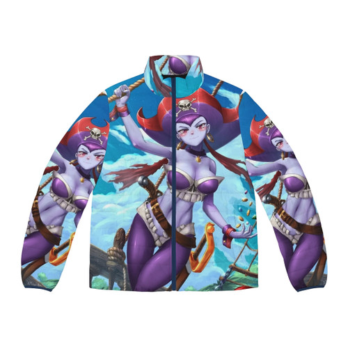 Shantae Risky Boots Pirate Queen Puffer Jacket Fanart Cosplay