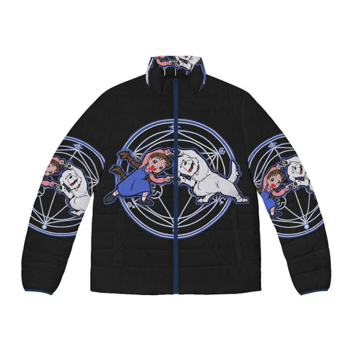 Fullmetal Fusion Shirt Puffer Jacket featuring a unique alchemist fusion design