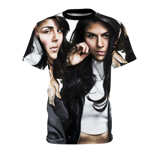 Krewella inspired electronic music fan t-shirt with abstract graphics