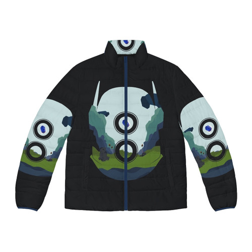 Risk of Rain 2 Puffer Jacket featuring the Huntress character