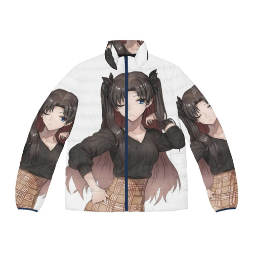 Rin Tohsaka anime puffer jacket, fate stay night cosplay outfit