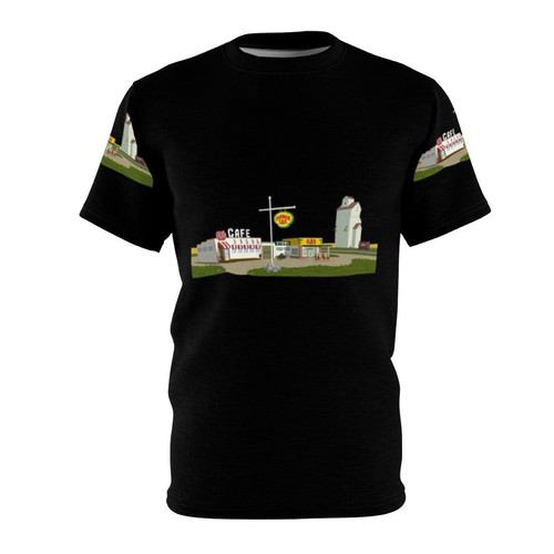 Corner Gas Inspired Graphic T-shirt with Corner Gas Set Design