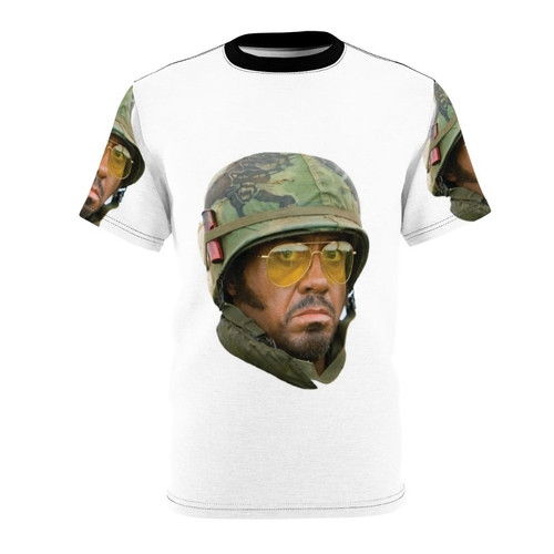 Tropic Thunder-inspired t-shirt featuring the character Kirk Lazarus