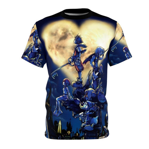 Striking Kingdom Hearts-inspired dark art design on a high-quality t-shirt for fans of the beloved video game series.