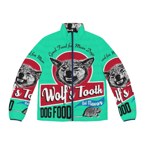 Wolf Tooth Dog Food Puffer Jacket for stylish and cozy dogs