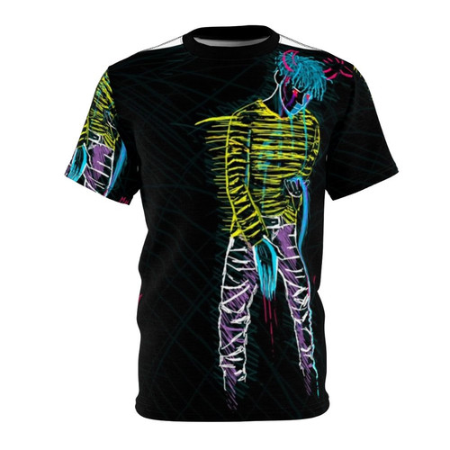 Kidd Keo-inspired all-over-print t-shirt with custom graphic design