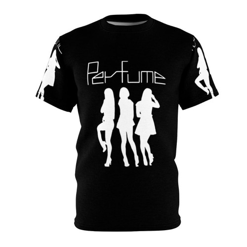 Vibrant T-shirt design with Japanese electropop music influences