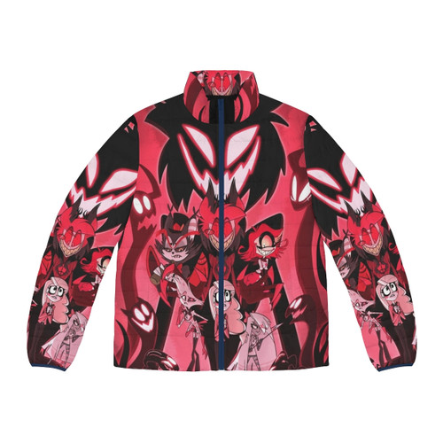 Puffer jacket with inspiring "Without Music Life Would Be A Mistake" quote and music-themed design