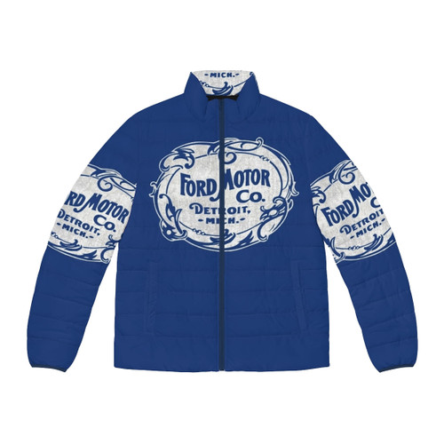 Vintage Ford Motor Company Classic Car Puffer Jacket