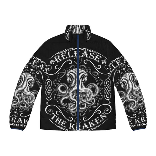 Release The Kraken Puffer Jacket with Mythological Kraken Design