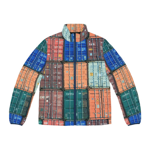 Cozy puffer jacket with space and galaxy-inspired design