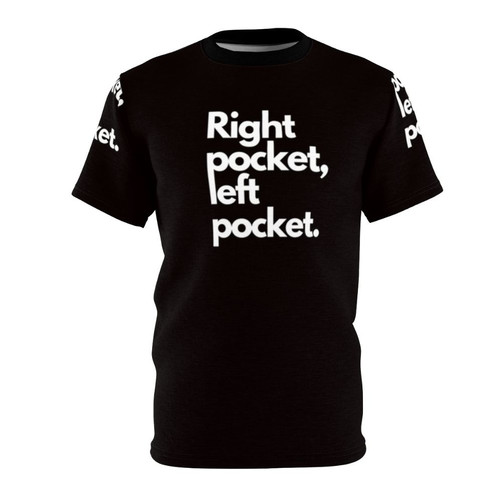 A stylish and versatile t-shirt featuring a right and left pocket design, perfect for bookkeepers, CPAs, auditors and accounting professionals.