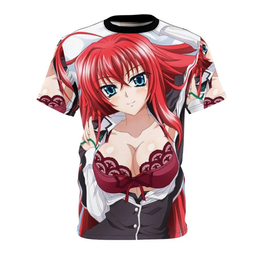 Anime-inspired t-shirt featuring Rias Gremory from Highschool DxD