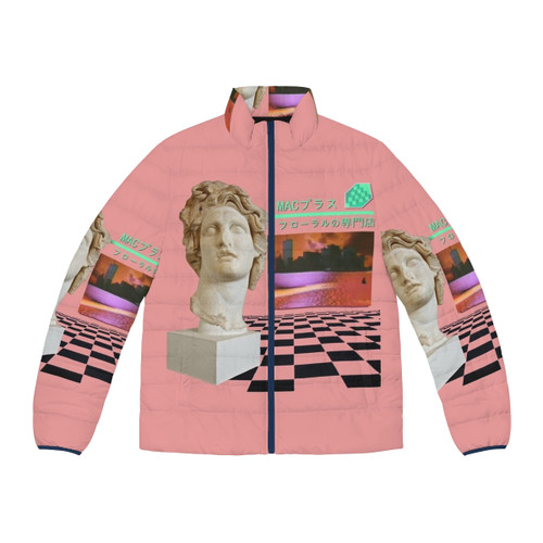 Macintosh Plus Floral Shoppe Aesthetic Puffer Jacket