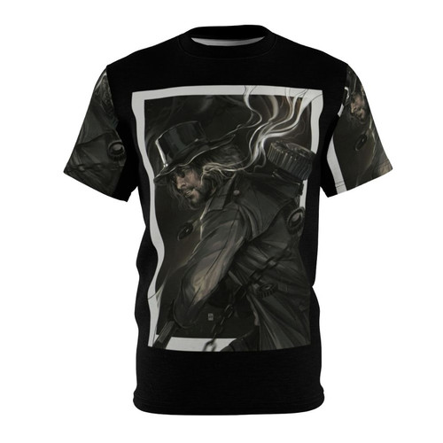 Resident Evil Village inspired 3D print design t-shirt for horror movie and video game fans